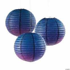 Best deal 😉 12" Galaxy Print Hanging Paper Lanterns - 3 Pc. ✨