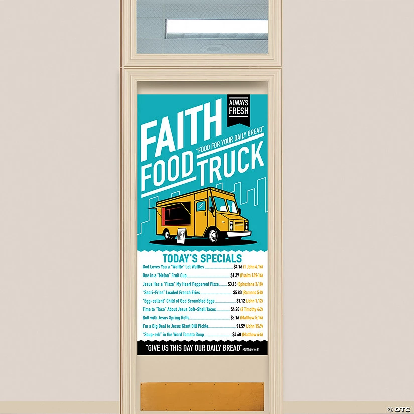 Buy ๐คฉ Food Truck VBS Food Menu Door Banner โ๏ธ - Image 2