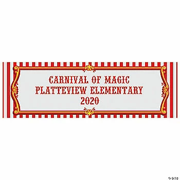 Best deal ๐งจ Red & White Carnival Custom Banner - Large ๐