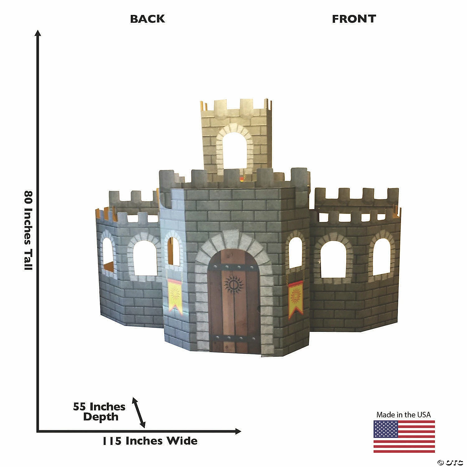 Coupon ⌛ 3D Castle Cardboard Stand-Up Playhouse ✔️ - Image 2