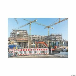 Outlet 🔥 Construction Barricade Backdrop - 3 Pc. 🎁