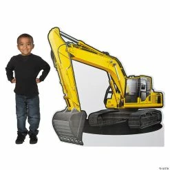 Hot Sale 🥰 Construction Excavator Cardboard Stand-Up ⌛