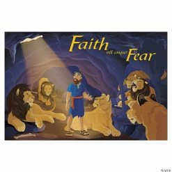 Best reviews of 👏 Daniel & the Lions’ Den Backdrop - 3 Pc. 🔔