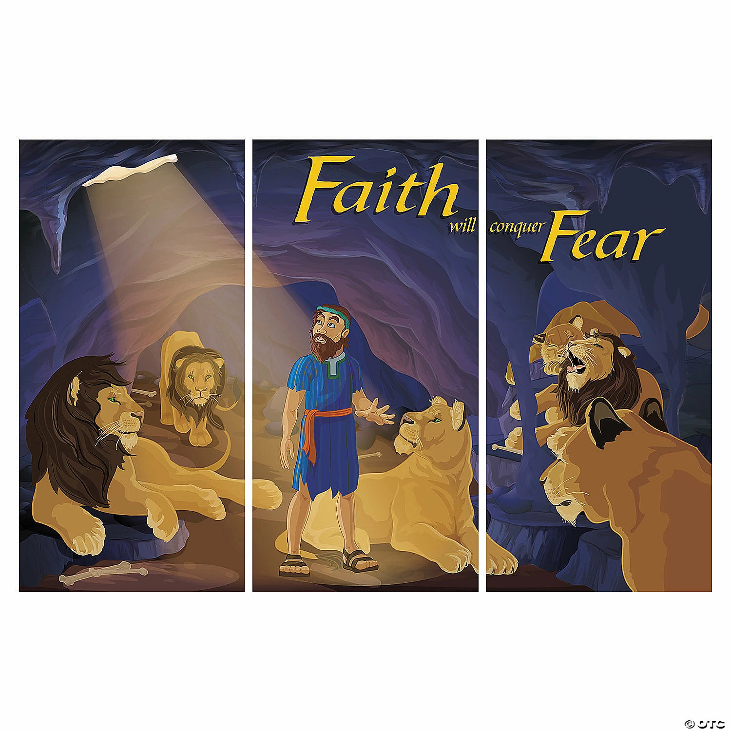 Best reviews of π Daniel & the Lionsβ Den Backdrop - 3 Pc. π - Image 2