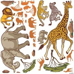 Cheapest ✔️ Design-A-Room African Safari VBS Backdrop Set - 58 Pc. 👍