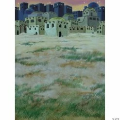 Deals 🛒 Design-A-Room 🔔 Christmas Nativity Bethlehem Town Backdrop 🔔