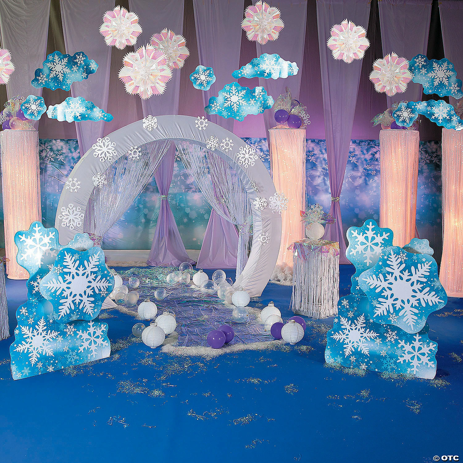 Best deal ๐ฅ Design-A-Room Snowflake Print Backdrop - 2 Pc. ๐ - Image 3