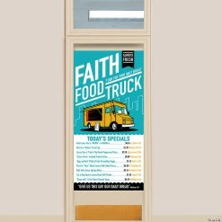 Buy 🤩 Food Truck VBS Food Menu Door Banner ✔️