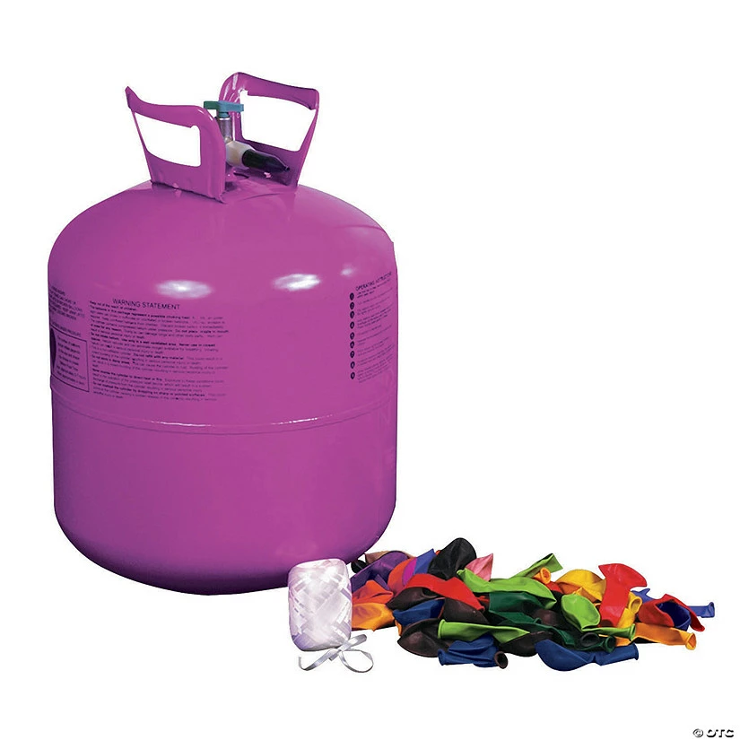 Deals ๐ Helium Tank Kit with 50 Balloons and Ribbon โ