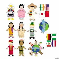 Buy 😍 Jumbo Kids Around the World Cutouts - 12 Pc. 🌟
