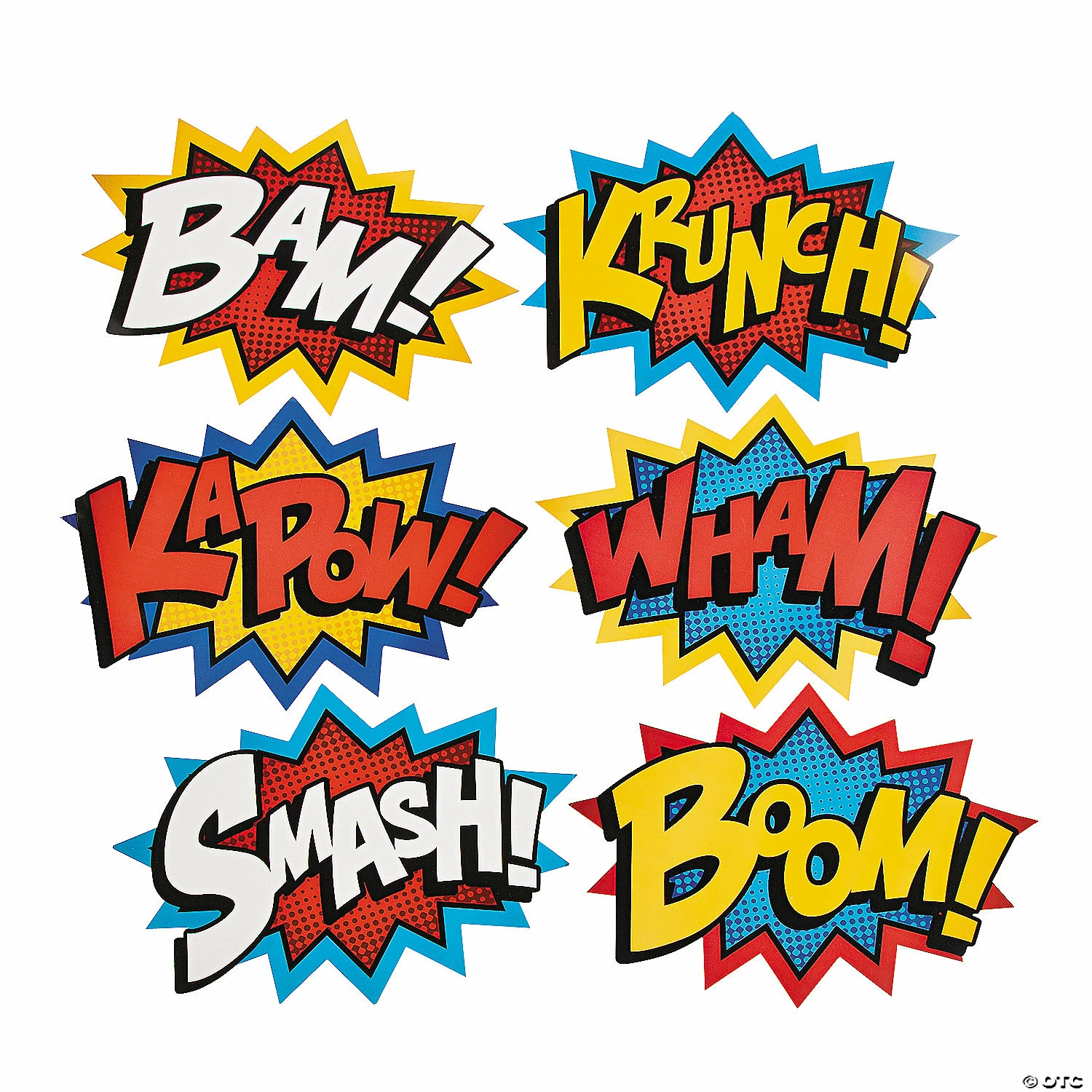 Budget 🤩 Jumbo Superhero Word Cutouts - 6 Pc. 🤩
