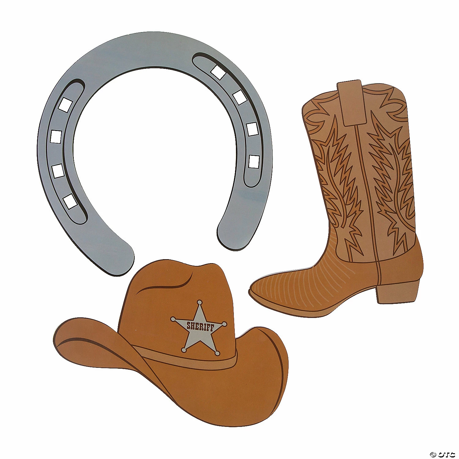 Best Sale π₯ Jumbo Western Cutouts - 12 Pc. β¨