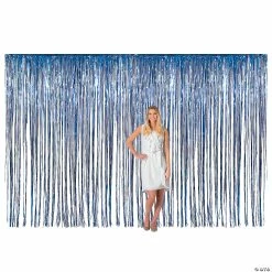 Flash Sale 😀 Large Metallic Fringe Backdrop Curtains ✔️