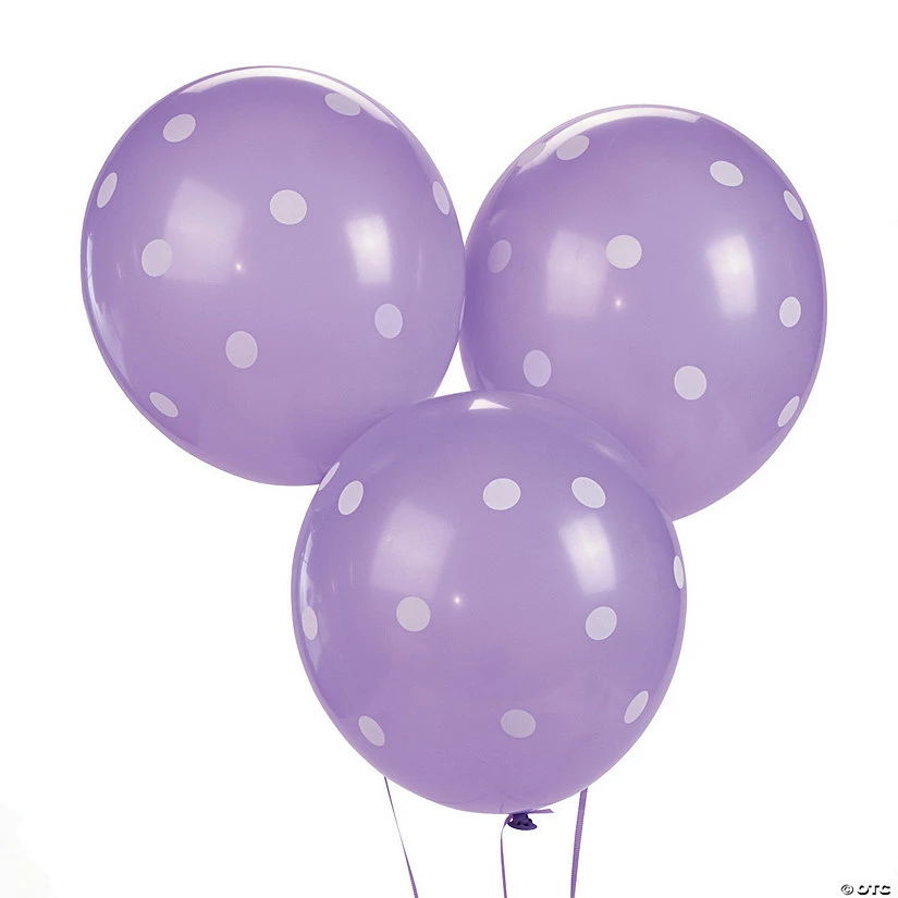Cheap ⭐ Polka Dot 11" Latex Balloons - 25 Pc. 😍