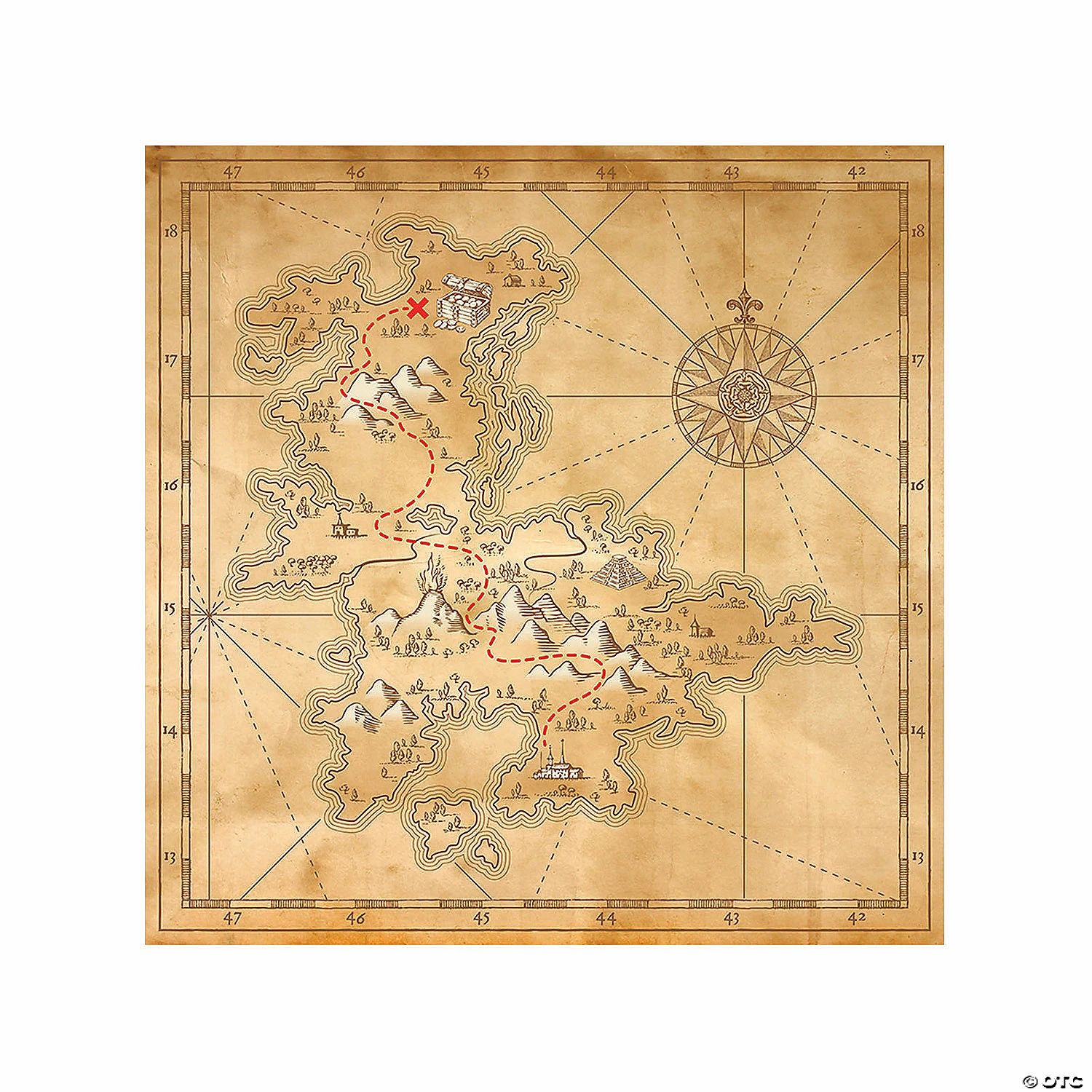 Wholesale โค๏ธ Rainforest Map Backdrop - 2 Pc. ๐คฉ