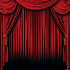 Best Pirce 🔔 Red Curtain Backdrop - 2 Pc. 👏