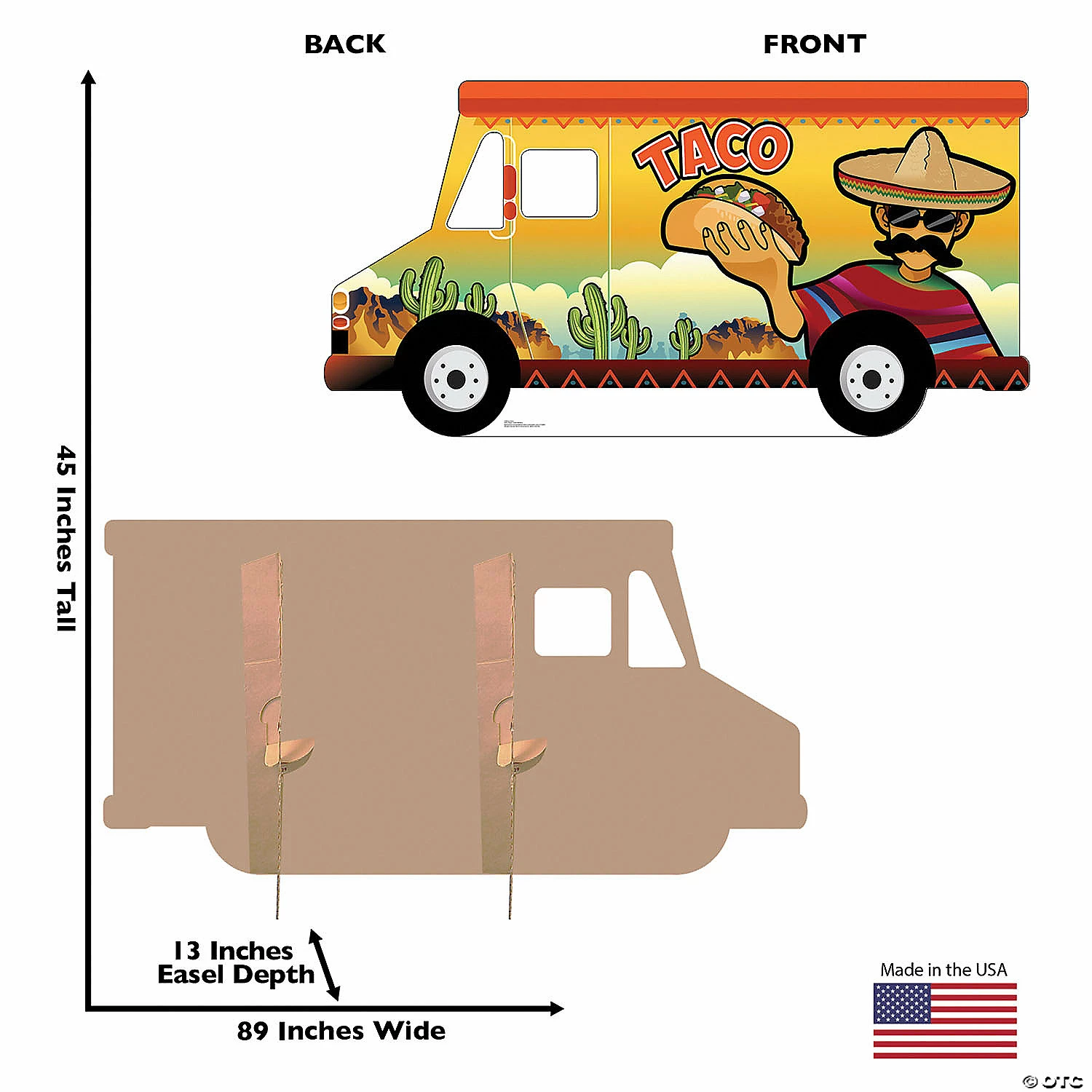 Outlet ๐ Taco Truck Photo Cardboard Stand-Up ๐ - Image 3